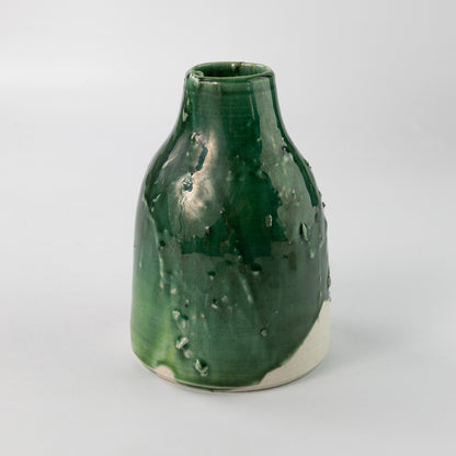 Textured Forest Green Vase