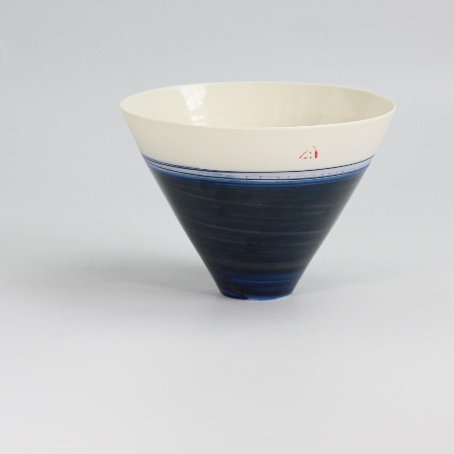 Conical Indigo Bowl