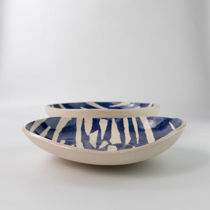 Zebra Serving Bowl